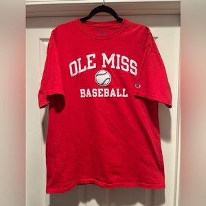 XL Ole Miss Baseball, Champion T-shirt
